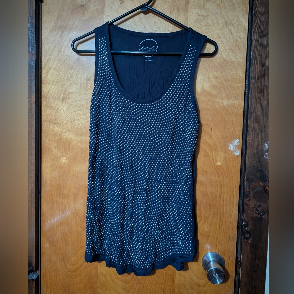 Inc woman's medium bling tank top